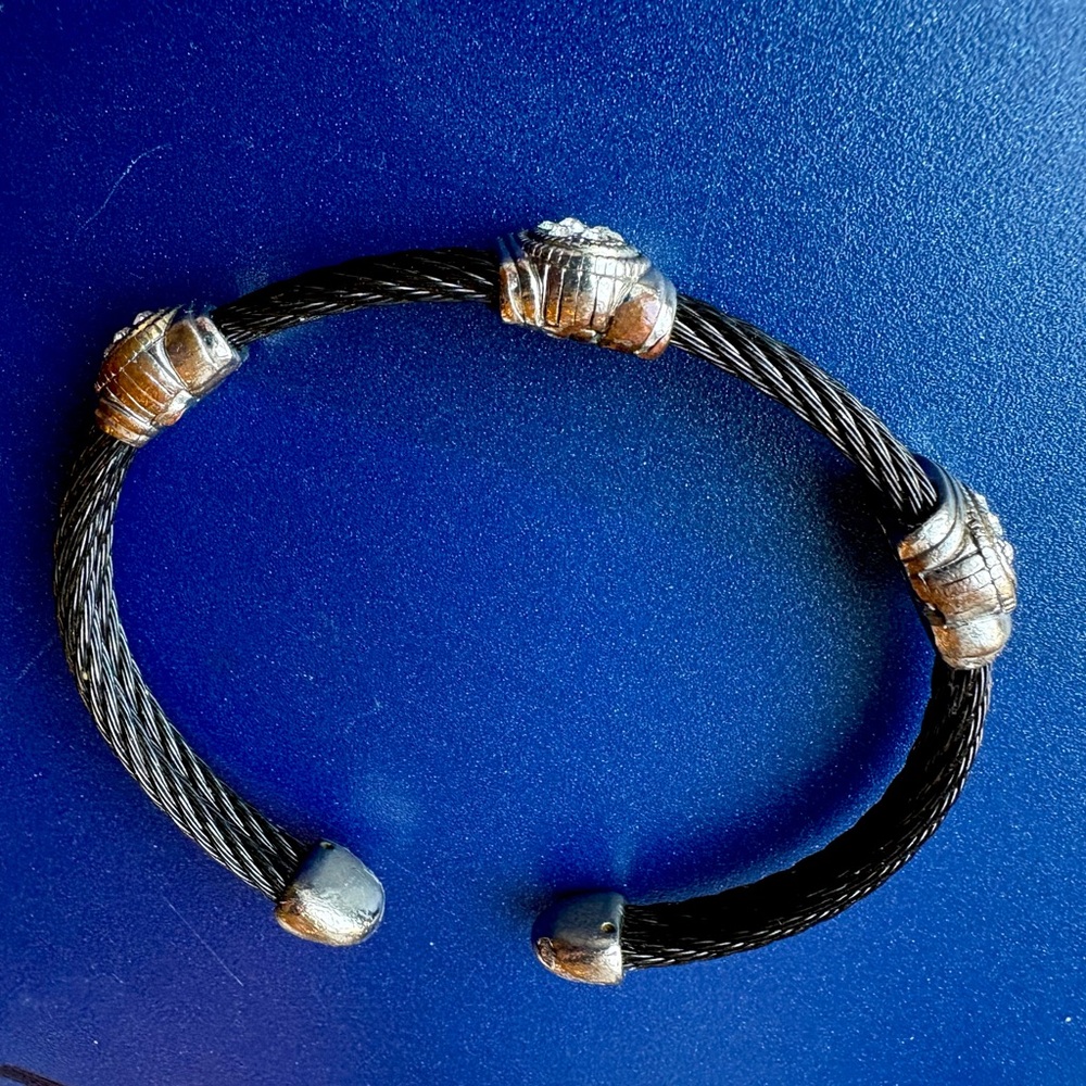 Black Twisted Cable Bracelet